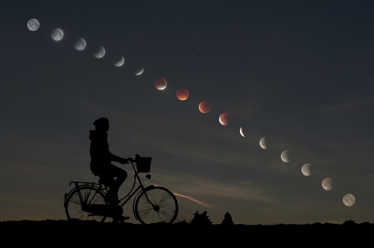 Sequenza eclissi totale di Luna
